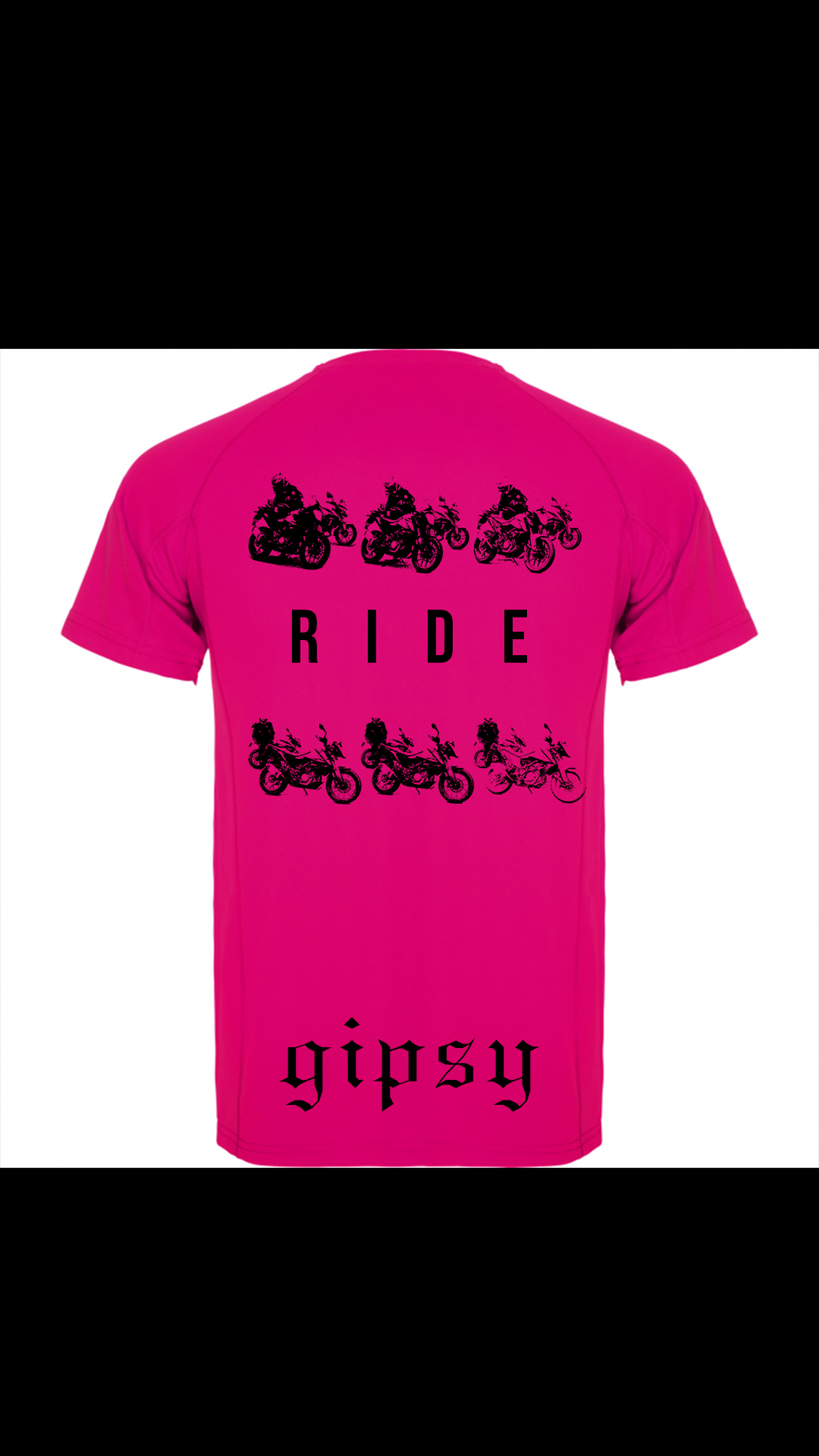 Polera gipsy deportiva naranja manga corta 100% poliéster piqué